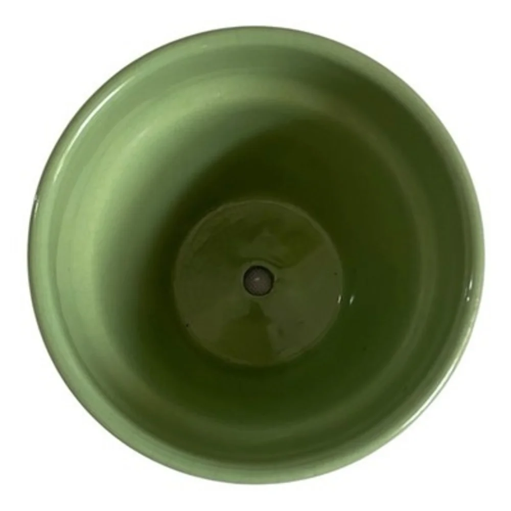 Norcal Sage Green Glazed Ceramic Flower Pot Planter 5.5